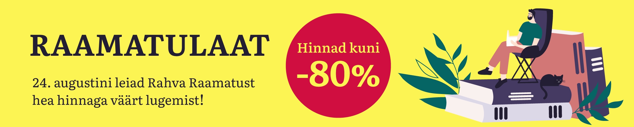 Raamatulaat Rahva Raamatu e-poes! Sajad raamatud kuni -80%