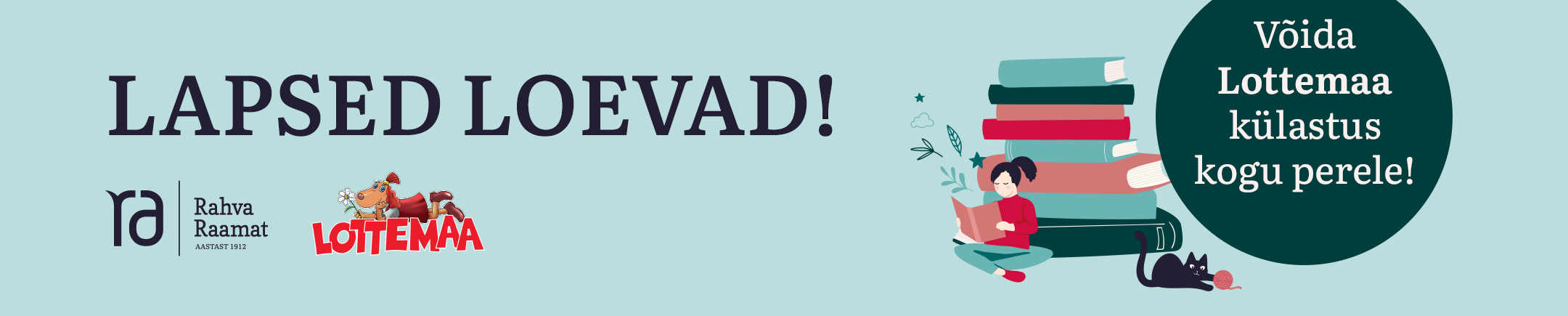 Lapsed loevad! Väärt lasteraamatud ja soodsad lasteraamatud leiad Rahva Raamatust!